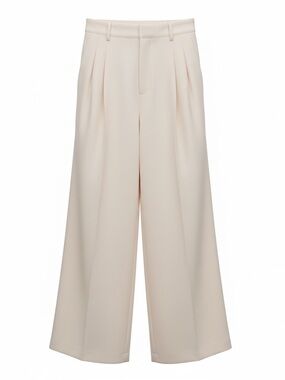 GAP Wide-Leg Easy Trousers Cream